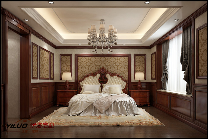木饰面 床头 欧式经典