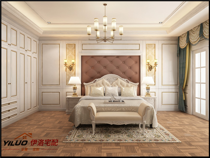 木饰面 床头 欧式简约