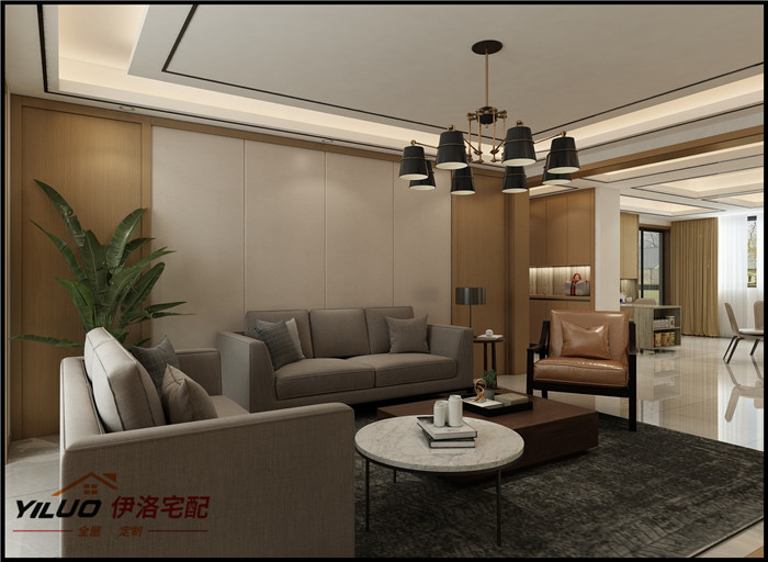 木饰面 客厅 新中式经典2