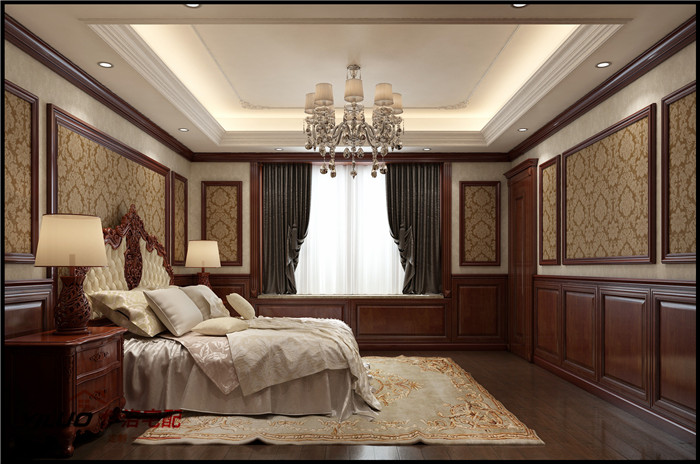 木饰面 卧室欧式经典