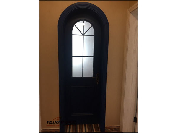 木门 拱形带玻璃